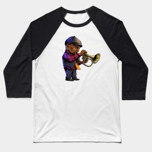 Bra Hugh on Trumpet Baseball T-Shirt